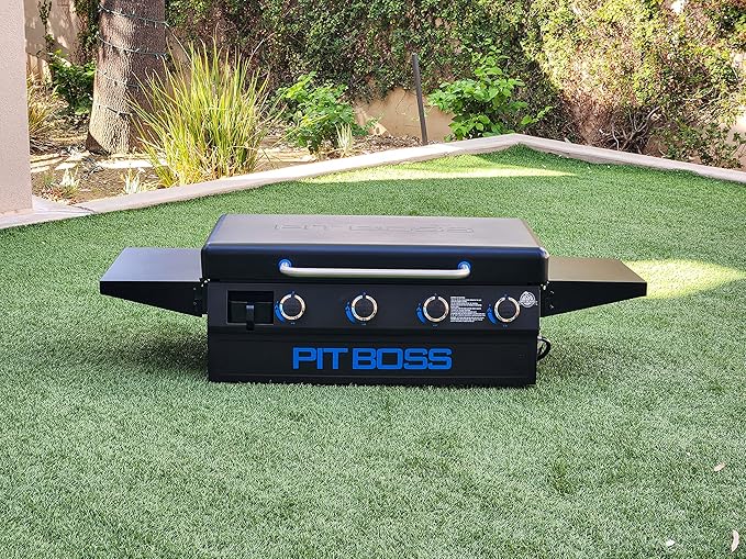 Pit Boss 10963 4-Burner Gas Griddle, Black