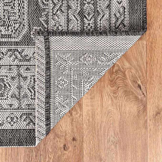 Keen Home Design Terrace Outdoor Area Rug - 8x10 Washable Indoor/Outdoor Rug for Patio, Kitchen, Balcony, Beach, Garden, Deck and Porch, Size: 7'7"x10'