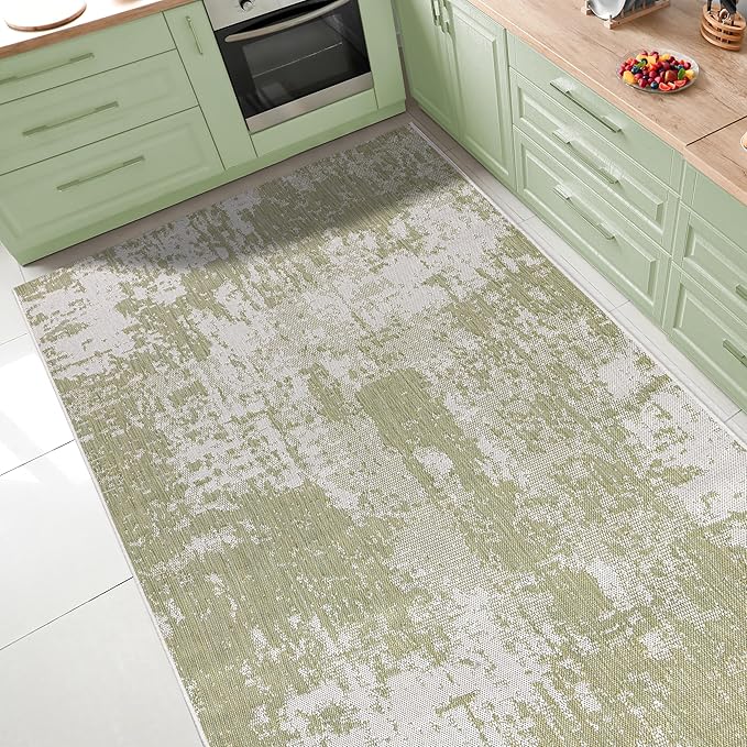 Keen Home Design Terrace Outdoor Area Rug - 12x15 Washable Indoor/Outdoor Rug for Patio, Kitchen, Balcony, Beach, Garden, Deck and Porch, Size: 12'x15'