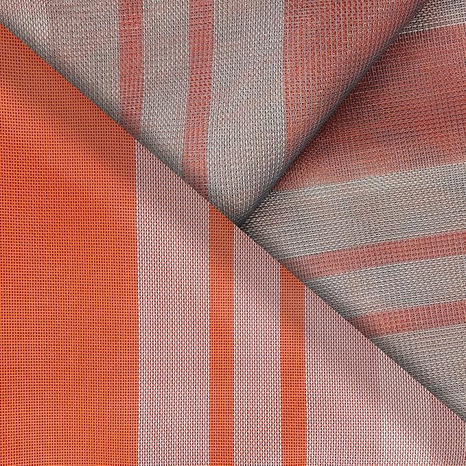 CGEAR RV Comfort Mat – Patented Sand-Free Technology with Ultra Soft Material – Sized to Your RV, Campsite, Beach House – Great Outdoor Patio Rug for RV and Camping (Earthy Stripe, 8' X 14')