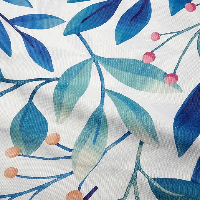 Fab Habitat Botanical Floral Recycled Polyester Hammock - Rainforest - White Multi - Indoor/Outdoor, Quick Dry, 2 Person 460 lbs Capacity - Patio, Poolside, Backyard - 12-14 ft Adjustable