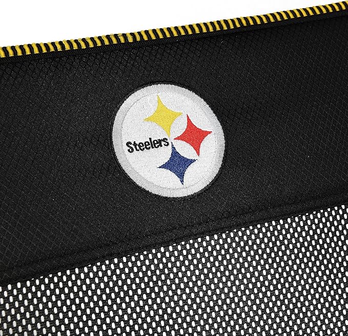 Kijaro Sports Fan Folding Chair, 26" L x 35.5" W x 37" H, Pittsburgh Steelers
