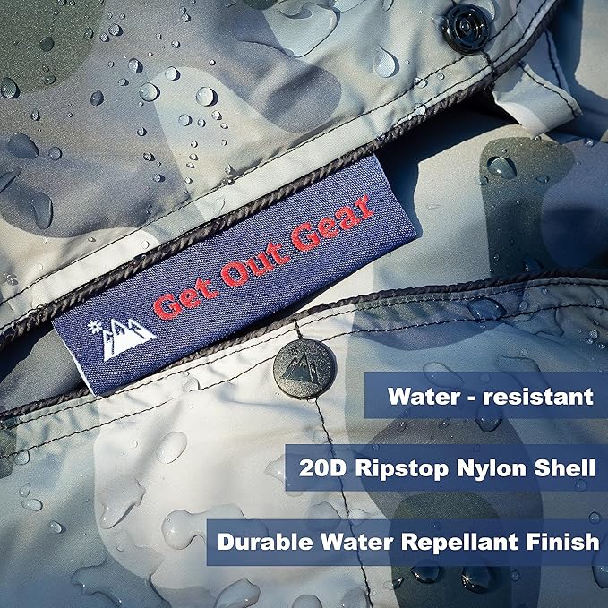 Down Camping Blanket - Puffy, Packable, Lightweight and Warm | Ideal for Outdoors, Travel, Stadium, Festivals, Beach, Hammock | 650 Fill Power Water-Resistant Backpacking Quilt